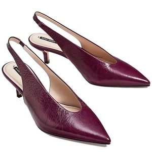 ZARA V SHAPE SLINGBACKS
